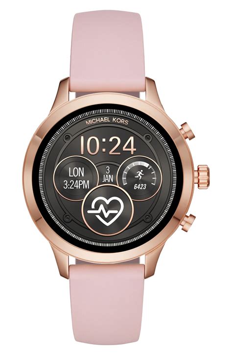 michael kors smartwatch silicone strap|michael kors intelligent watch.